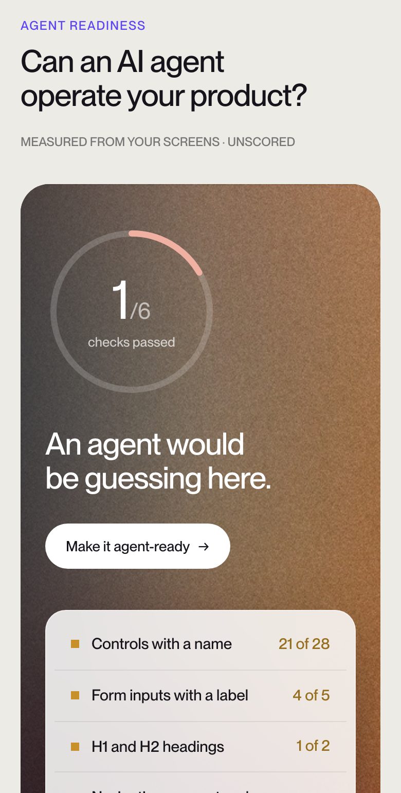 AI Readiness view of a UX Signal report